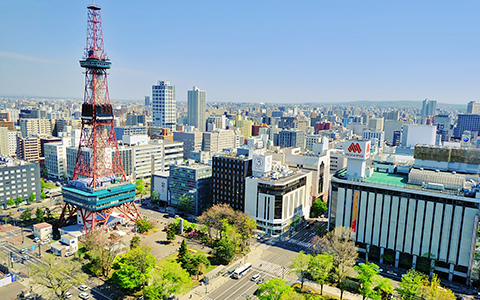 札幌市の見下ろし写真